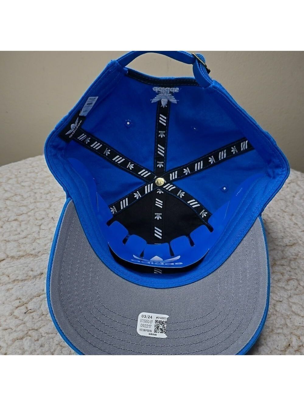 NWT Adidas Relaxed Strap-Back Hat Blue Bird OS - Picture 5 of 7
